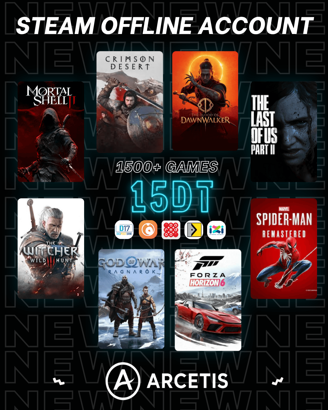 1500+ Games Steam Offline Account